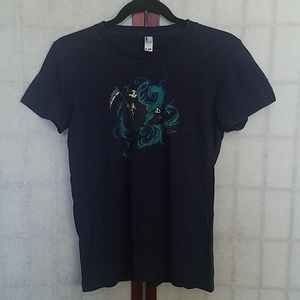 Woot! Navy Grim reaper and turtle graphic tee M